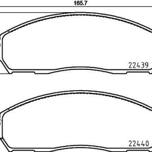FREN BALATASI ON NISSAN NAVARA D23 15 4X4 D10604KJ1A-D10604KH0C