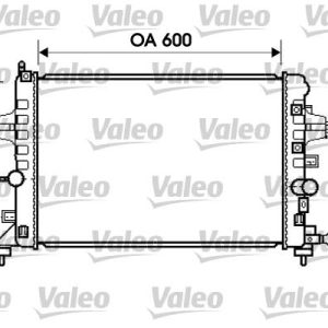 RADYATÖR ASTRA H- ZAFIRA 1.6-1.8 AC KLİMASIZ MEK 600x368x18