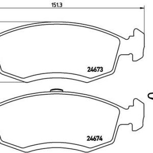 ÖN BALATA DACIA LOGAN 07 LOGAN PICK-UP 08 LOGAN EXPRESS 09 SANDERO 08 260x22 FTE KIRMIZI KUTU