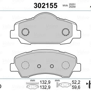 ÖN FREN BALATASI PEUGEOT P301 12 P308 13 CITROEN C-ELYSEE 12 C4 14 266mm