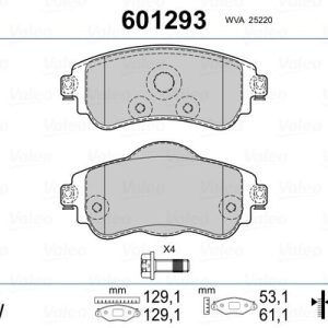 ÖN FREN BALATASI CITROEN C4 B7 1.4 VTI 09 C4 1.6 HDI 11/2009 DS4 1.6 HDI 1. 4.2011 FTE KIRMIZI KUTU