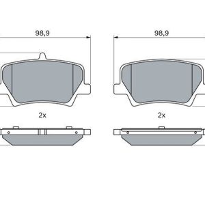DİSK FREN BALATASI ARKA VOLVO XC40 2.0-2.0D 10-17