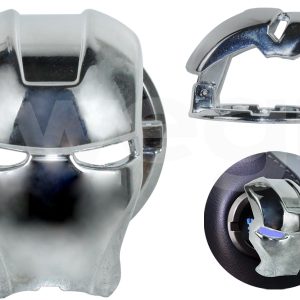 IRON MAN START STOP KORUYUCU KAPAK GÜMÜŞ METAL KROM AKSESUAR