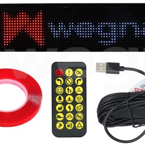 ARAÇ İÇİ ARABA IŞIĞI LED EKRAN 20x64 10.2x34.8cm