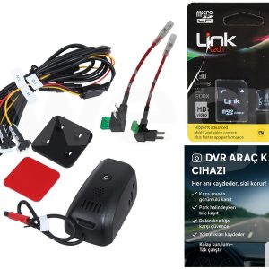 ARAÇ DVR KAYIT CİHAZI TÜRKÇE MENÜ ANDROID VE APPLE UYUMLU HD KALITELI