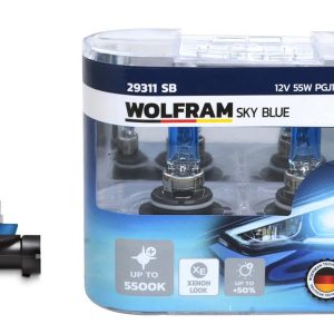 AMPUL 12V H11 55 PGJ19-2 SKY BLUE BEYAZ IŞIK 7701049263-6216.A3