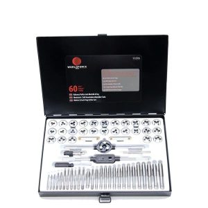 KILAVUZ PAFTA SETİ METRİK-İNÇ 60 PARÇA GARAJ EKİPMANLARI HIRDAVAT