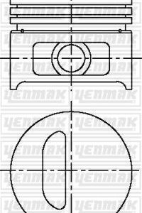 PISTON SEGMAN STD 75.80mm CLIO 1.2 RL-RN-RT 91-98 E5F A 710 / E7F 708 7701465981
