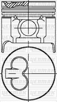PISTON SEGMAN STD MAZDA E2200 YM 99- RF