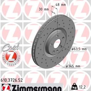 ÖN FREN DİSKİ ADET S60 III S90 II V60 IIV90 II XC40 XC60 II XC90 II 17 DELİKLİ --DF6939S 345 CAP 31400568-31471752