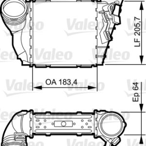 x TURBO RADYATÖRÜ INTERCOOLER BORA-GOLF IV-A3-LEON-OCTAVIA 1.9 TDI