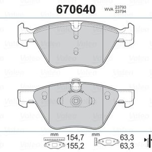 FREN BALATASI ON BMW E60 E87 E90 F10 34116763617-34116763618