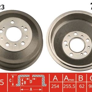 ARKA FREN KAMPANASI DUCATO-BOXER-JUMPER 82-06 10Q-14Q-18Q 254x98