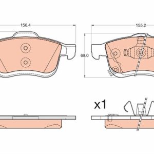 ÖN BALATA 500L 1.4 13 1.4LPG 14 1.6 D MULTİJET 13