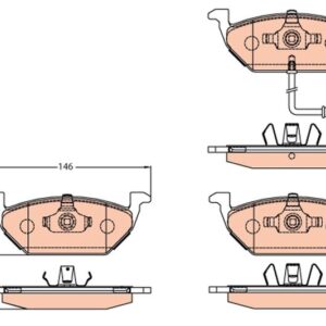 .ÖN FREN BALATASI BEETLE 15 ALTEA 04 LEON 05-10 CADDY 05-10 GOLF IV-V-VI-JETTA IV-POLO 01-05 A3